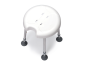 Preview: Drive Medical Duschhocker DELPHI PLUS mit Hygieneaussparung